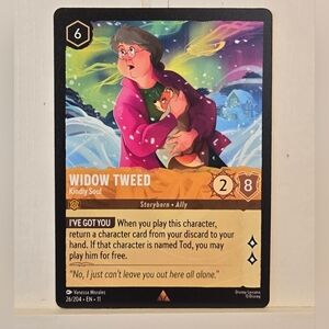 Widow Tweed Kindly Soul 26/204 Disney Lorcana Chapter 11 Winterspell Rare Card